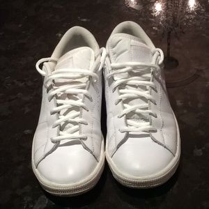 Nike white running shoes